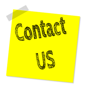 Contact us sticky note